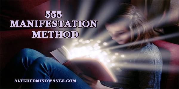 Girl with book using 555 Manifestation Method