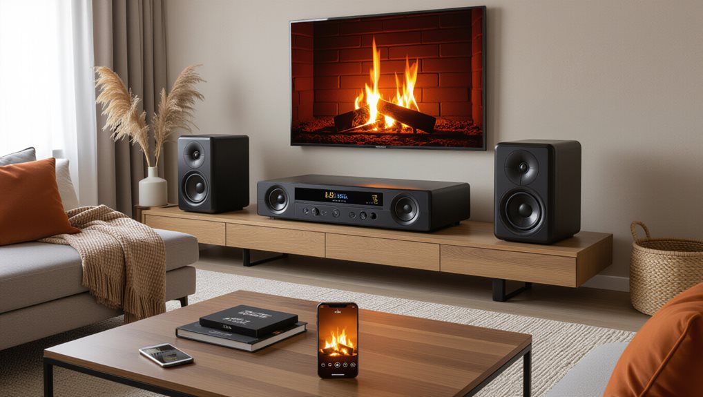 access soothing fire sounds